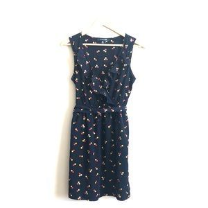 Forever 21 navy dotted dress